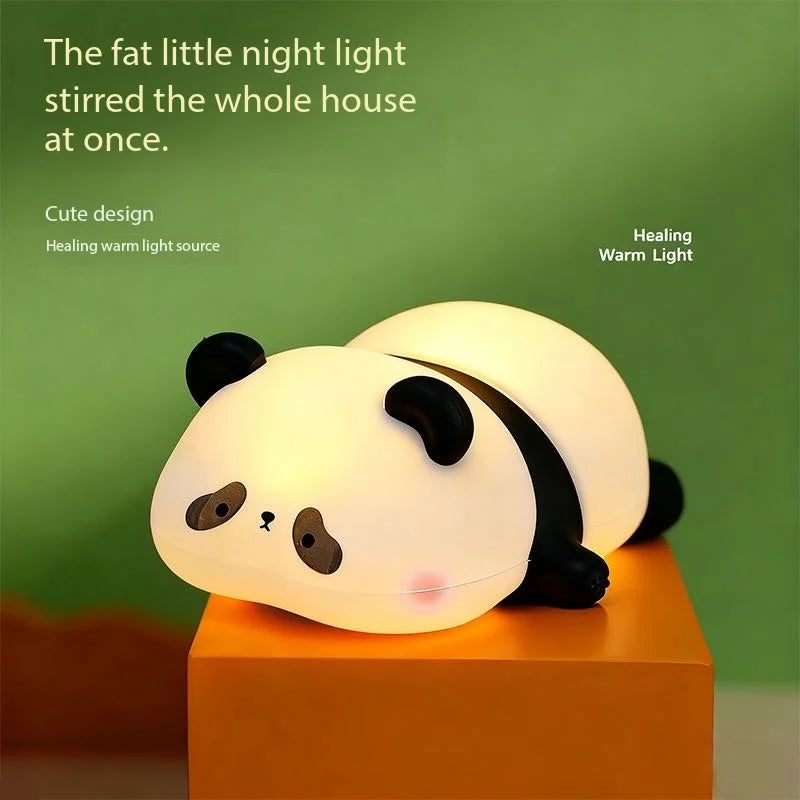 Cute Silicone Rabbit Night Light – Soft Touch Lamp for Kids