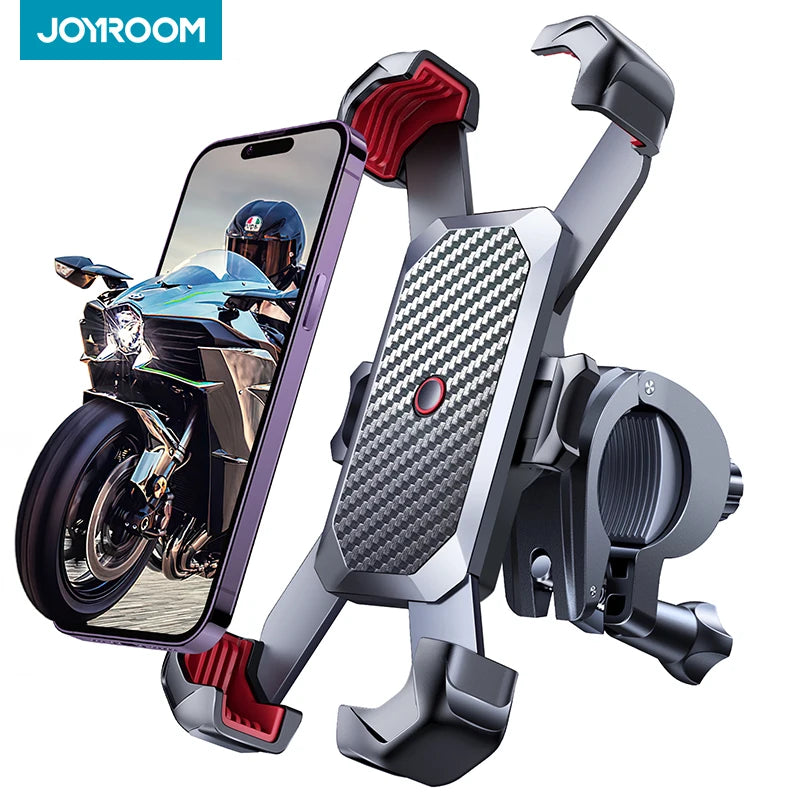 Joyroom Universal Bike Phone Holder for 4.7-7 inch Mobile Phone 360°View Bicycle Phone Holder Stand Shockproof Bracket JR-ZS288