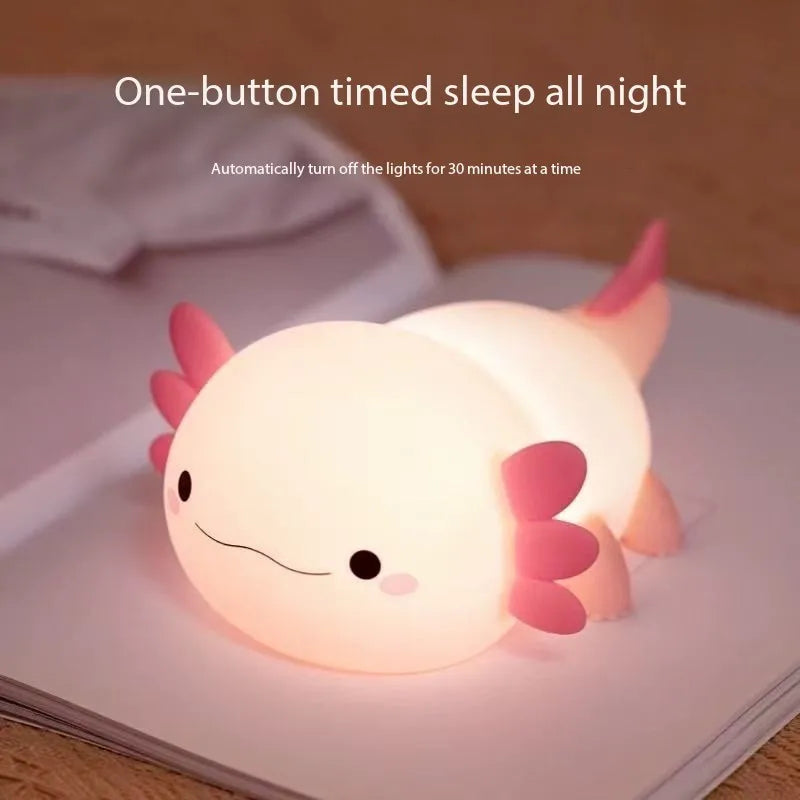 Cute Silicone Rabbit Night Light – Soft Touch Lamp for Kids