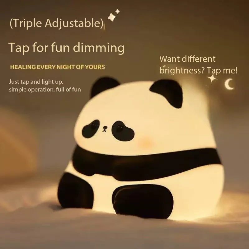 Cute Silicone Rabbit Night Light – Soft Touch Lamp for Kids