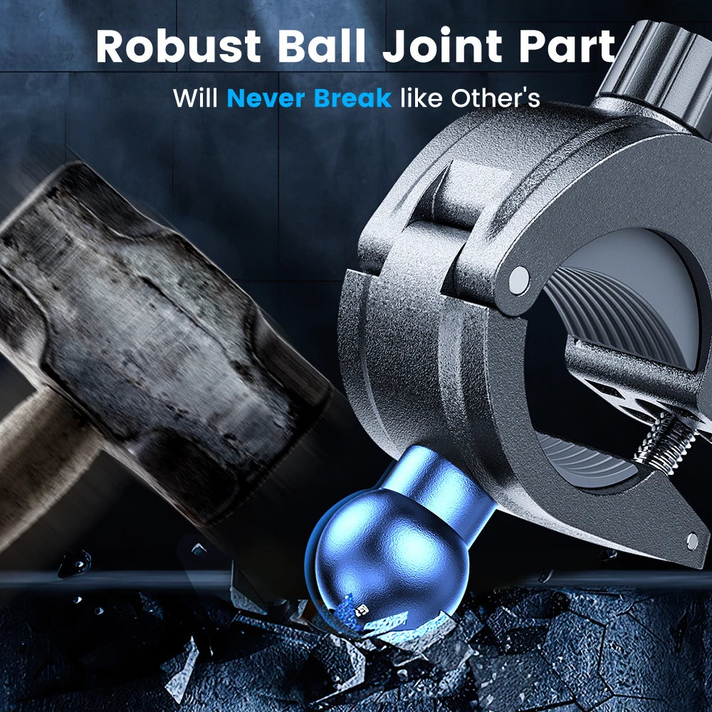 Joyroom Universal Bike Phone Holder for 4.7-7 inch Mobile Phone 360°View Bicycle Phone Holder Stand Shockproof Bracket JR-ZS288